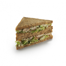 Сандвич с серебряным лососем